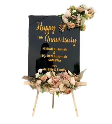 Papan Bunga Akrilik Abung Tengah